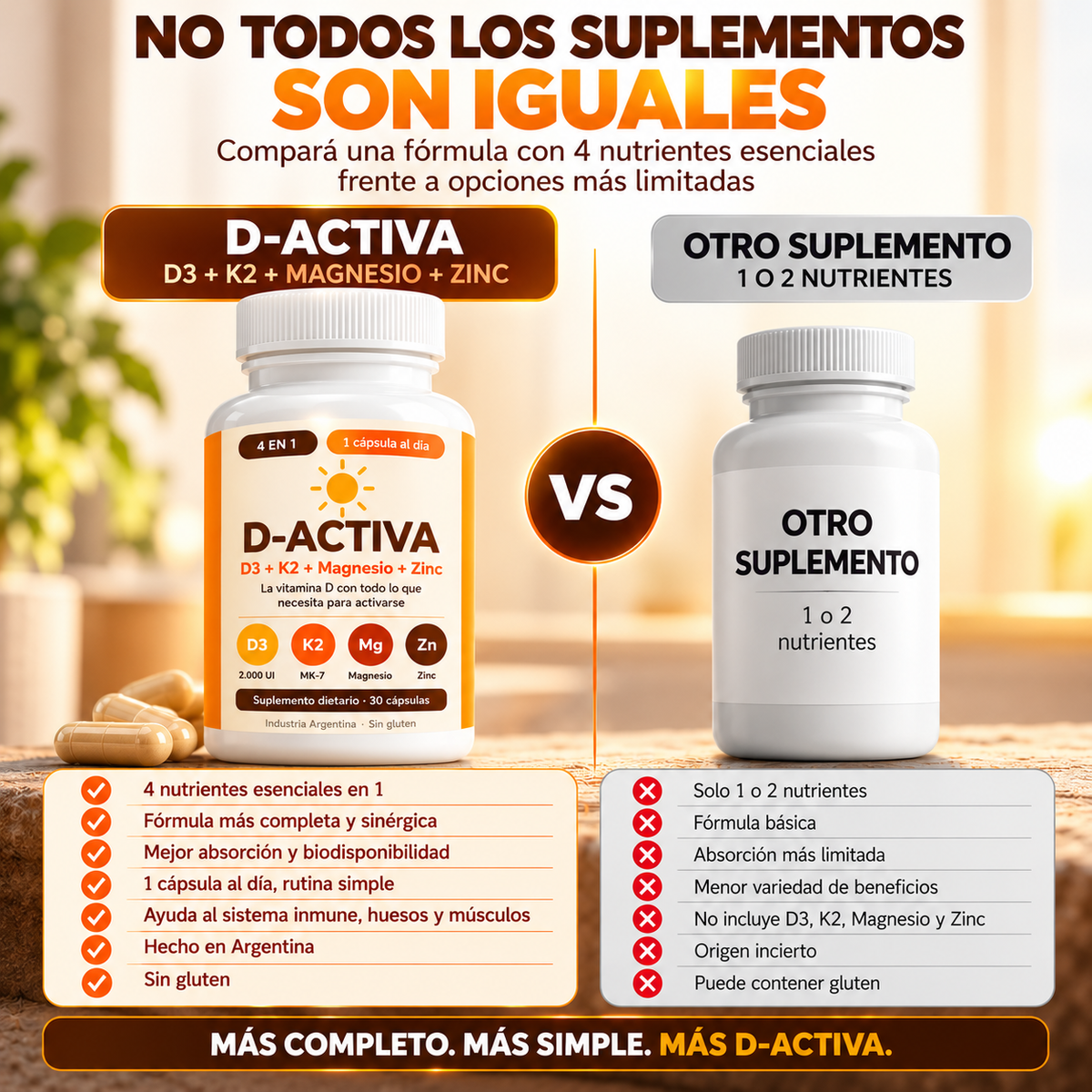 Vitamina D 4 en 1 - D-ACTIVA